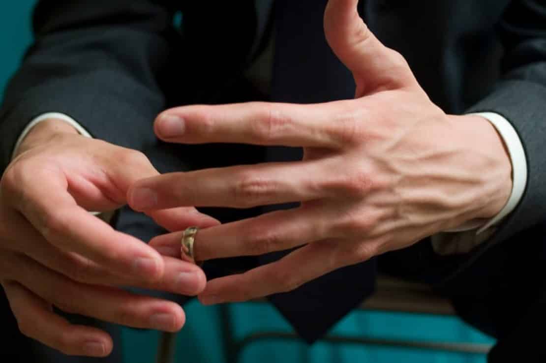 Taking wedding ring off